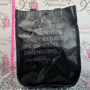 lululemon athletica bag Black Tote with Quote Print